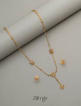 SN101573 - Floral Necklace Earring set 1-Zilmor