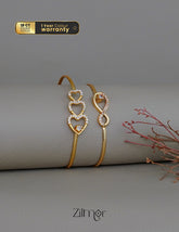 KY1011786- Gold Plated Openable Bangles Combo 1-Zilmor
