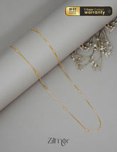 KT1011129- Gold Tone Daily Wear Simple Necklace 1-Zilmor