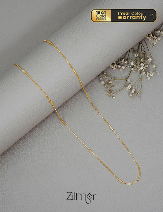 KT1011129- Gold Tone Daily Wear Simple Necklace 1-Zilmor