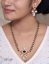 KH101635 - Double layer Necklace Earrings set 1-Zilmor