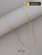KY101905- Gold Tone Daily Wear Simple Necklace 1-Zilmor