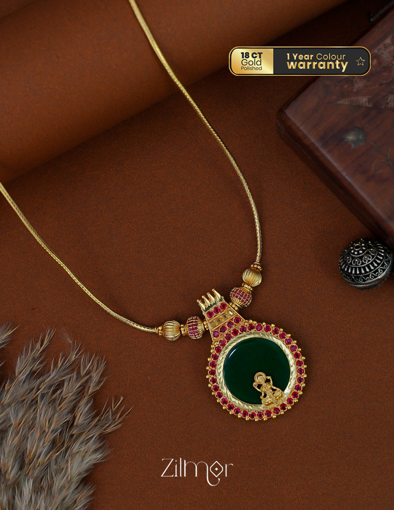 PP1011946- Gold Plated Kerala Traditional Palakka Necklace 1-Zilmor