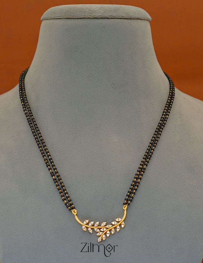 PP1011639 - Gold Plated AD Stone Pendant Traditional Mangalsutra Necklace