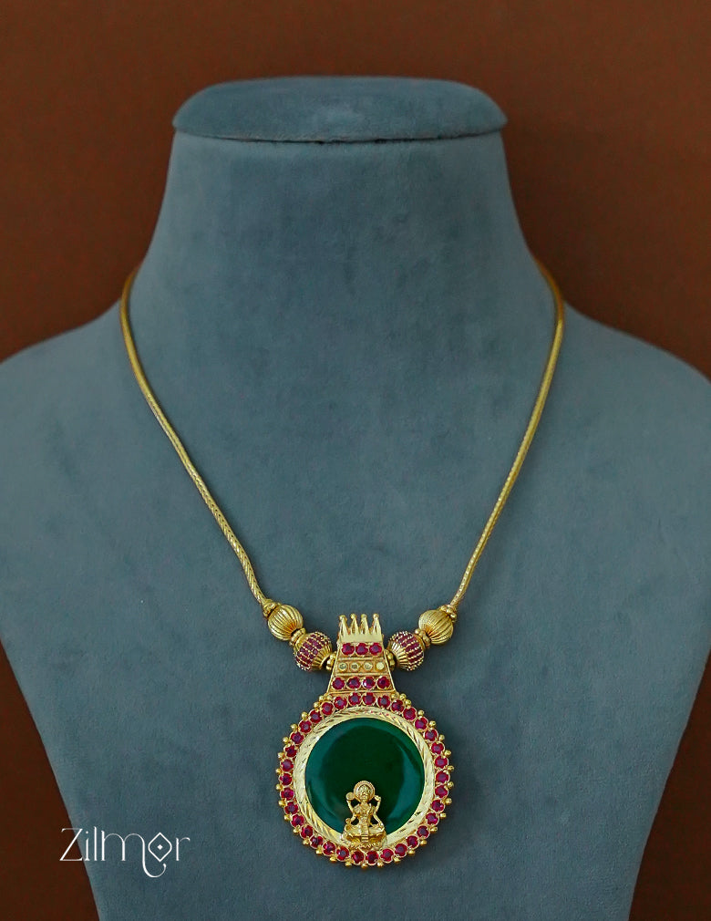 PP1011946- Gold Plated Kerala Traditional Palakka Necklace 2-Zilmor