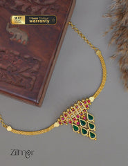 PP1011947 -  Gold Plated Kerala Traditional Palakka Choker Necklace 2-Zilmor
