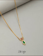 Nagapadam Pendant Solitaire Necklace (color option)