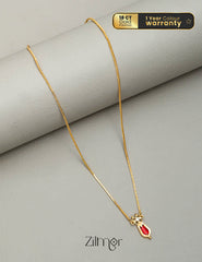 Nagapadam Pendant Solitaire Necklace (color option)