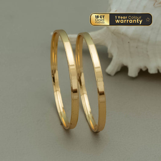SG101564 - Gold Plated  Bangles (pair)