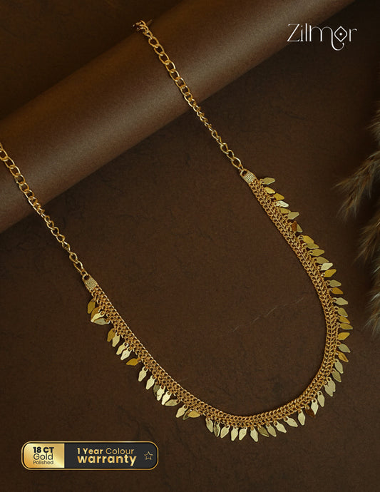 18k Gold Plated Simple kerala style Elakka Thali choker Necklace