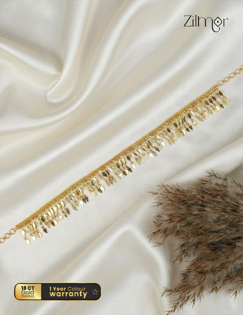 Gold tone kerala style Elakka Thali choker Necklace