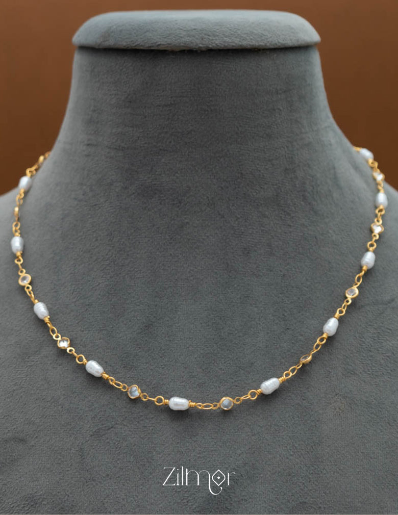 PE101519 - Fresh water Pearl Necklace 5-Zilmor