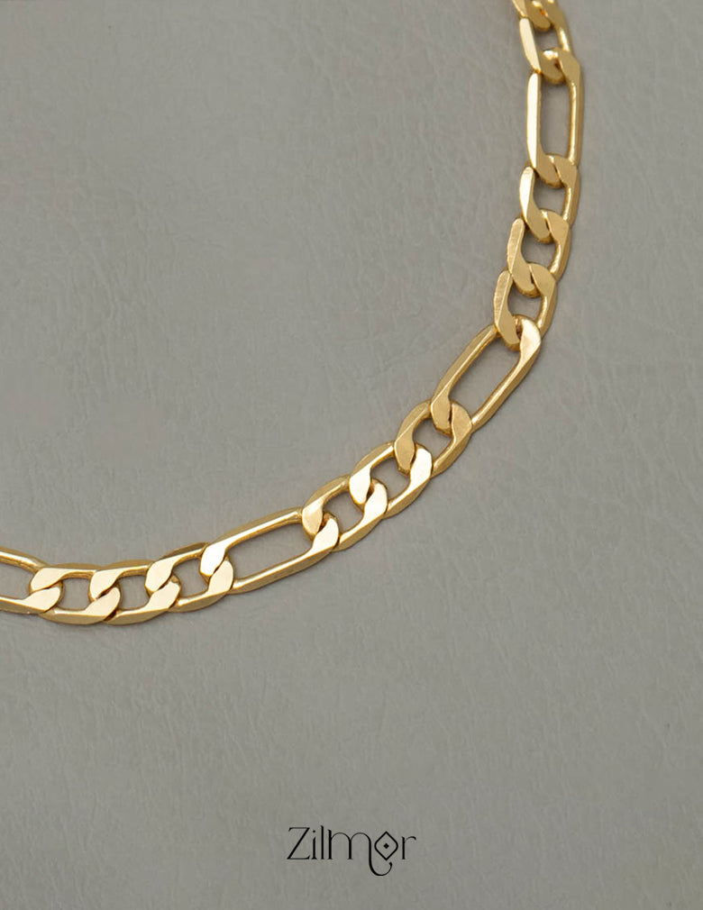 KY101771 - Gold Toned Link Chain Bracelet 2-Zilmor
