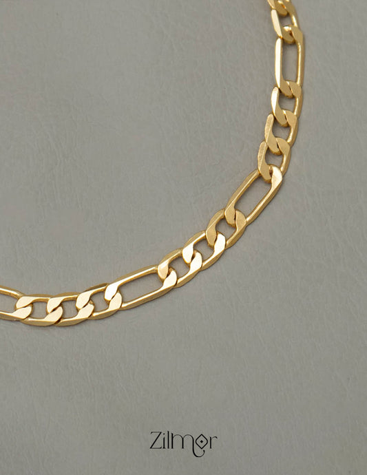 KY101771 - Gold Toned Link Chain Bracelet 2-Zilmor