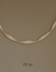 SN1011365 - Premium Antique AD Stone Necklace with Earrings