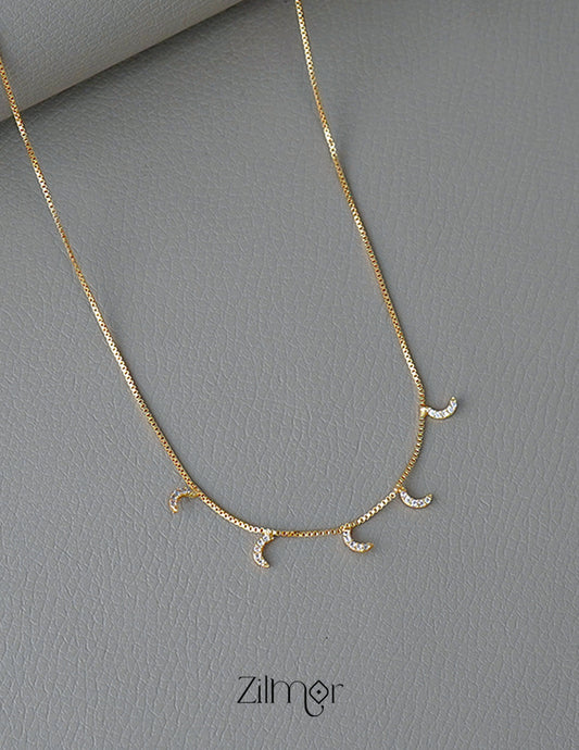 PP1011698 - AD Stone Moon Pendant Hanging Invisible Necklace 2-Zilmor