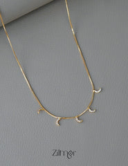 PP1011698 - AD Stone Moon Pendant Hanging Invisible Necklace 2-Zilmor