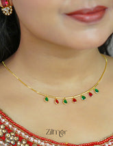 PE101657  - Gold tone Simple Necklace 2-Zilmor