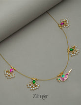 NV101949- Kemp Bird Pendant Pearl Hanging Invisible Necklace 1-Zilmor