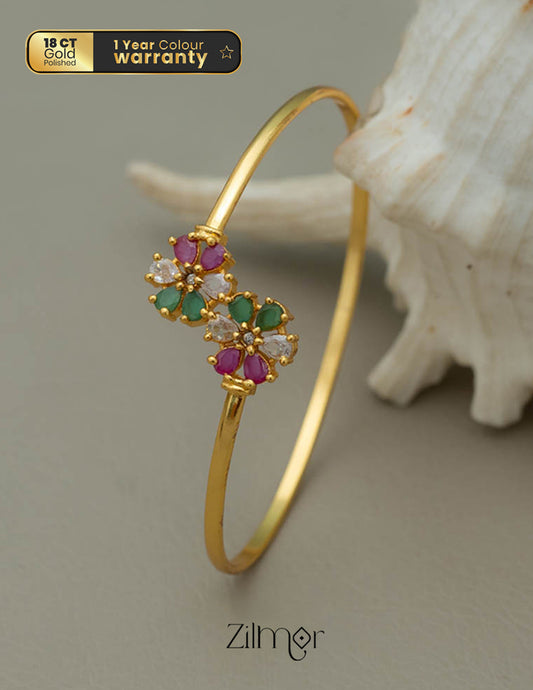 KF101689 - Gold Plated Adjustable Bangle 1-Zilmor