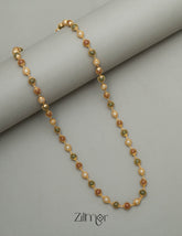 PE101914 - Semiprecious Stone Simple Necklace 1-Zilmor