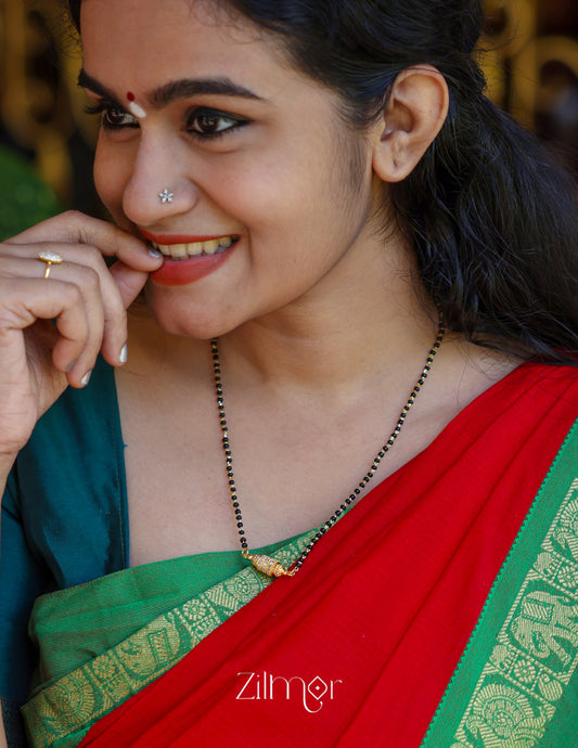 KT1011542 - Gold Plated AD Stone Pendant Mangalsutra Necklace 1-Zilmor