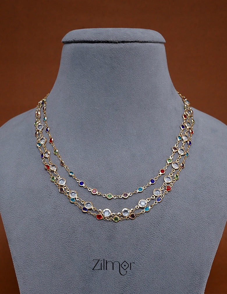 KY1011125 - Gold Tone Necklace Bracelet Set 2-Zilmor