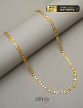 KY101539 - Anti Tarnish Figaro Link Chain Necklace 1-Zilmor