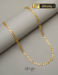 KY101539 - Anti Tarnish Figaro Link Chain Necklace 1-Zilmor