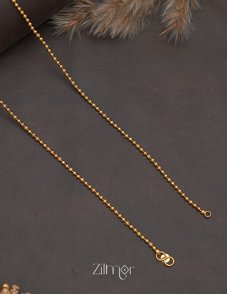 KY1011355 - Gold Toned pair Anklet 2-Zilmor