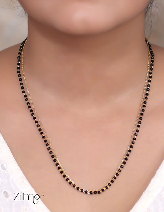 KY101544 - Simple Double layer Necklace 3-Zilmor