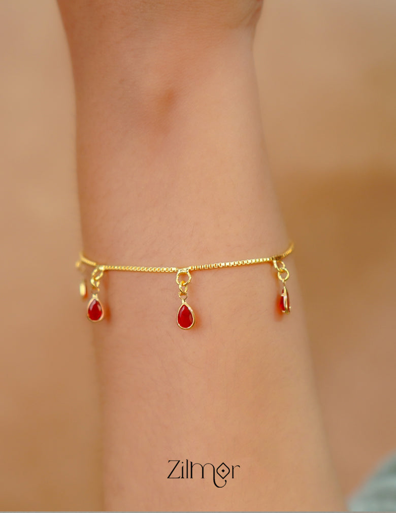 TR101710 - Gold Toned Stone Bracelet 2-Zilmor