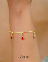 TR101710 - Gold Toned Stone Bracelet 2-Zilmor