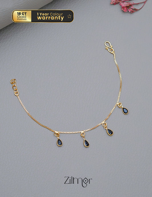 TR101710 - Gold Toned Stone Bracelet 1-Zilmor