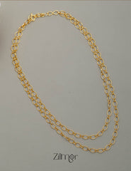 KY101538 - Anti Tarnish Layered Link Necklace Chain 4-Zilmor