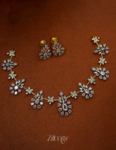 SN1011228 - AD Stone Necklace Earring Set 1-Zilmor