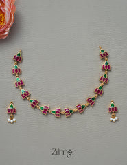 SN1011337 - Premium Kemp Lotus Necklace Earrings Set 3-Zilmor