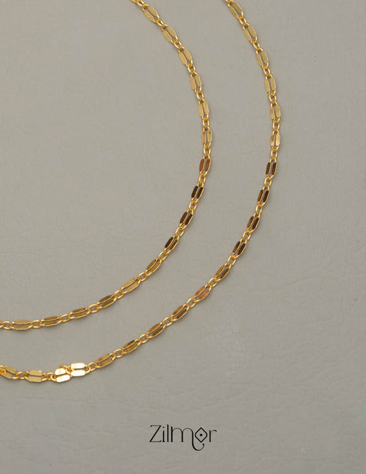 KY101729 - Gold Plated pair Anklet 2-Zilmor