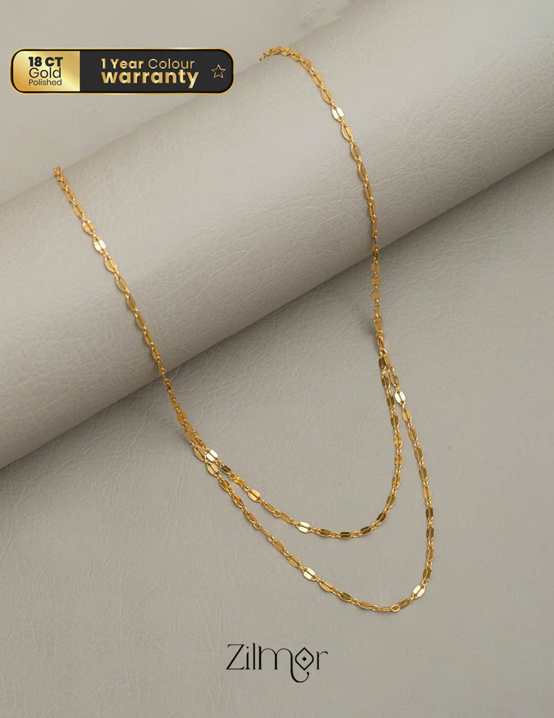 KY101748 Simple Double layer Necklace – Zilmor - Main Image
