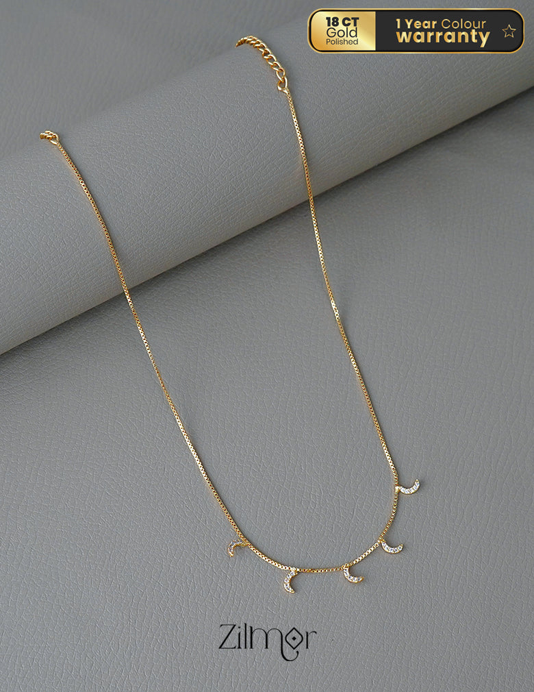 PP1011698 - AD Stone Moon Pendant Hanging Invisible Necklace 1-Zilmor