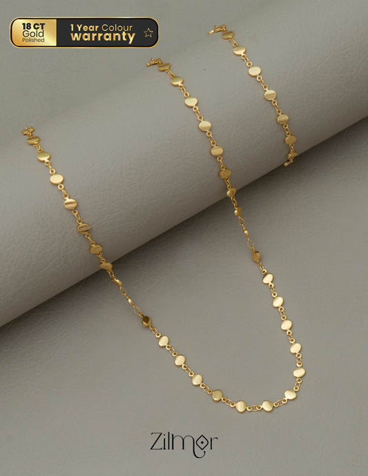 KY101730 - Gold Toned Necklace Bracelet Set 1-Zilmor