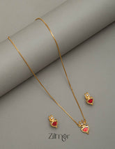 Simple Palakka Necklace Set 3-Zilmor
