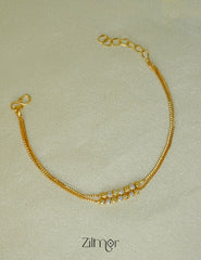 PP1011697- Anti Tarnish Gold Plated Dual Tone Bracelet 3-Zilmor