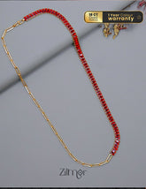 KY101923 - Anti Tarnish Paperclip Tennis Necklace 4-Zilmor