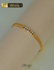 PP1011697- Anti Tarnish Gold Plated Dual Tone Bracelet 1-Zilmor