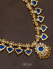 Palakka Long Haram Necklace with Pendant PP100218