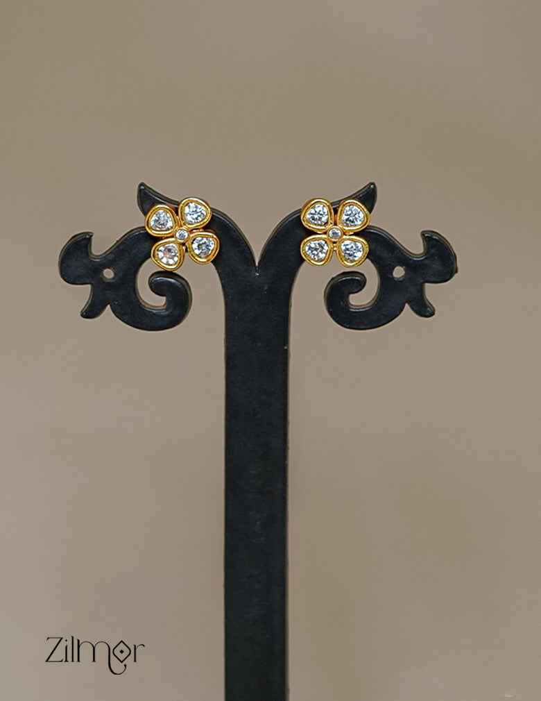 SN1011366 - Premium Antique AD Stone Layer Necklace with Earrings 5-Zilmor