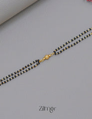 KT1011539 - Gold Toned Double Layer Mangalsutra Bracelet 3-Zilmor