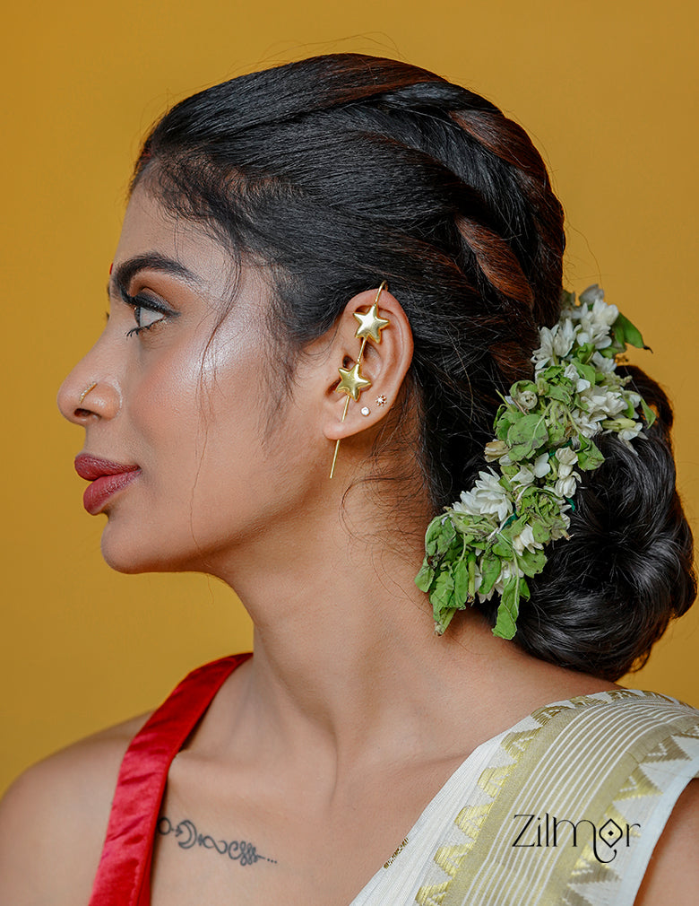 ZA1011872 - Double Star Long EarCuff 3-Zilmor