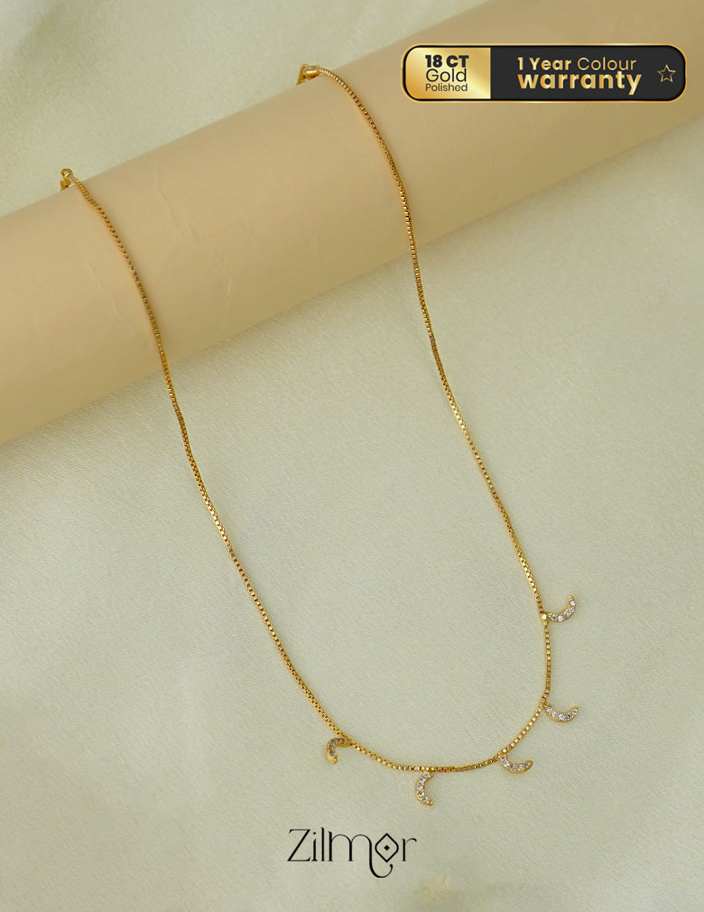 PP1011698 - AD Stone Moon Pendant Hanging Invisible Necklace 4-Zilmor